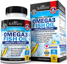 Load image into Gallery viewer, Fish Oil Omega 3 EPA &amp; DHA 2250 mg - Burpless Lemon Flavor Triple Strength Supplement - Immune &amp; Heart Support Fatty Acids Pills - Promotes Immunity, Joint, Eyes, Brain &amp; Skin Health - Non GMO 90 Ct
