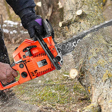 Load image into Gallery viewer, Tinfancy 62CC Chainsaw, 20” 2-Stroke Portable Gas Chainsaw, Handed Petrol Woodcutting Saw with Tool Kit
