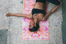 Load image into Gallery viewer, YOGA DESIGN LAB | The Combo Yoga MAT | 2-in-1 Mat+Towel | Eco Luxury | Ideal for Hot Yoga, Power, Bikram, Ashtanga, Sweat | Studio Quality | Includes Carrying Strap! (Kaleidoscope, 3.5mm)
