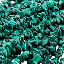 Load image into Gallery viewer, SUNYIK Malachite Tumbled Chip Stone Irregular Shaped Drilled Loose Beads Strand for Jewelry Making 35"
