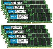 Load image into Gallery viewer, Crucial Bundle with 256GB (8 x 32GB) DDR4 PC4-21300 2666MHz RDIMM (8 x CT32G4RFD4266), Dual Ranked Registered ECC Memory
