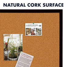 Load image into Gallery viewer, Quartet Cork Board Bulletin Board, 2' x 3' Framed Corkboard, Black Frame, Decorative Hanging Pin Board, Perfect for Home Office Decor, Home School Message Board or Vision Board (MWDB2436-BK)
