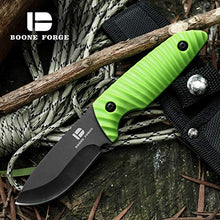 Load image into Gallery viewer, Pocket Fixed Blade Knife with Sheath, Everyday Carry Stainless Steel Small Outdoors Full Tang Knife with Non-Slip Handle, for Cuting Fruit, Hunting, EDC, Camping, Outdoor Survival, Gift for Man
