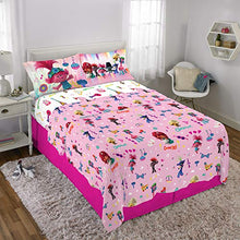 Load image into Gallery viewer, Franco Manufacturing Trolls World Tour 4 Piece Full Size Microfiber Sheet Set
