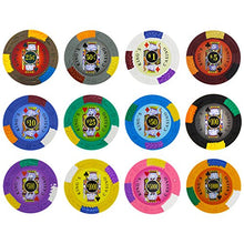 Load image into Gallery viewer, Brybelly King’s Casino Premium Poker Chip 14-Gram Heavyweight Clay Composite – Pack of 50 ($10 Blue)
