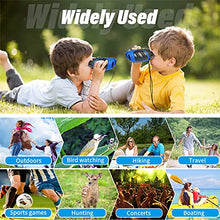 Load image into Gallery viewer, Perfect Binoculars for Kids, VNVDFLM Compact Waterproof Binoculars for Teens Boys Girls Birthday, Outdoor Telescope Toys for Boys Age 3-12 to Bird Watching &amp; Explore Nature(Blue)
