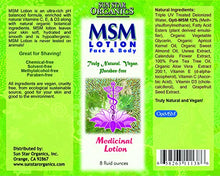 Load image into Gallery viewer, MSM Face &amp; Body Lotion with Tea Tree Oil Medicinal Lotion
