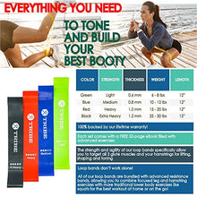 Load image into Gallery viewer, Resistance Bands Set Bundled with Loop Bands I Exercise Bands with Stackable Workout Bands, Door Anchor, Handles, Ankle Straps &amp; Advanced eBook - for Resistance Training, Gym, Yoga, Pilates and More!
