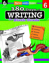 Load image into Gallery viewer, 180 Days of Practice for Sixth Grade (Set of 3) 6th Grade Workbooks for Kids Ages 10-12, Includes 180 Days of Reading, 180 Days of Writing, 180 Days of Math
