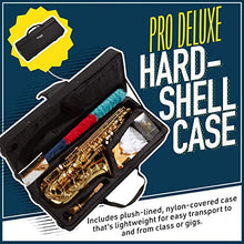 Load image into Gallery viewer, Mendini By Cecilio Eb Alto Saxophone - Case, Tuner, Mouthpiece, 10 Reeds, Pocketbook - Black &amp; NickelE Flat Musical Instruments
