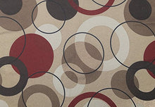 Load image into Gallery viewer, No. 918 43108 Celestial Geometric Print Grommet Curtain Panel, 48" x 63", Paprika Red
