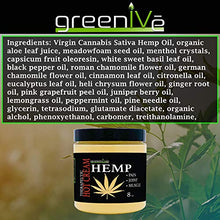 Load image into Gallery viewer, GreenIVe Hemp Hot Cream Soothing Moisturizing Hemp Hot Cream Exclusively on Amazon (8 oz Jar)
