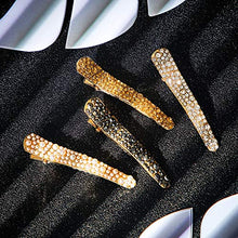 Load image into Gallery viewer, 16 Pieces Pearls Rhinestone Alligator Hair Clips Rhinestone Duckbill Clips Duckbill Hairpins Hair Barrettes for Women Girls Hair Styling Tools Accessories, 4 Colors
