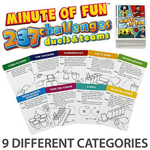 Load image into Gallery viewer, Minute of Fun - The Super Fun Game of 237 1-Minute Challenges for Duels, Teams and Parties - Family Party Game for Kids and Adults
