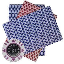 Load image into Gallery viewer, Brybelly Coin Inlay Poker Chip 15-Gram Heavyweight Clay Composite – Pack of 50 ($1 White)
