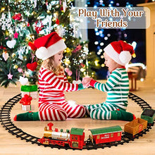 Load image into Gallery viewer, Lucky Doug Christmas Train Toys Set Around Tree for Kids, Electric Train Set with Light &amp; Sounds Include 4 Cars and 10 Tracks, Christmas Trains Sets Gift for 2 3 4 5 6 Years Old Boys Girls Toddlers
