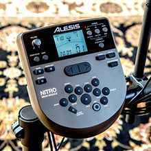 Load image into Gallery viewer, Alesis Drums Nitro Mesh Kit | Eight Piece All Mesh Electronic Drum Kit With Super Solid Aluminum Rack, 385 Sounds, 60 Play Along Tracks, Connection Cables, Drum Sticks &amp; Drum Key Included
