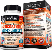 Load image into Gallery viewer, Glucosamine Chondroitin MSM + Turmeric Curcumin PM - Supports Healthy Inflammatory Response - Supports Joint Comfort &amp; Flexibility
