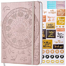 Load image into Gallery viewer, Law of Attraction Life &amp; Goal Planner - A 12 Month Journey Creating Your Dream Life - Personal Gratitude Journal, Week Success Planner, Vision Board &amp; Organizer + Planner Stickers
