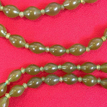 Load image into Gallery viewer, 99 Beads of Olive Shah Maghsoud Stone Tasbih 13" | Shah Maqsood Stone Misbaha | Misbaha Tasbih Persian شاه مقصود | AlAliGems Natural Beads

