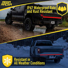 Load image into Gallery viewer, Mega Racer Single Row 60 Inch LED Tailgate Light Bar for Trucks - 5 Functions Brake/Running/Turn Signals/Reverse/Double Flashing Lights, 90 Pieces LED Diodes, IP67 Waterproof Rating, 1 Pc
