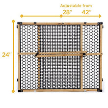 Load image into Gallery viewer, Safety 1st Eco-Friendly Nature Next Bamboo Gate, Bamboo and Black, Fits Spaces Between 28" and 42" Wide
