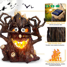 Load image into Gallery viewer, TomCare Halloween Lights Flickering Flame Solar Lights Outdoor Halloween Decorations Solar Powered Waterproof Auto On/Off LED Decorative Patio Lighting for Halloween Party Gift Deck Yard Garden Decor
