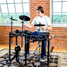 Load image into Gallery viewer, Alesis Drums Nitro Mesh Kit | Eight Piece All Mesh Electronic Drum Kit With Super Solid Aluminum Rack, 385 Sounds, 60 Play Along Tracks, Connection Cables, Drum Sticks &amp; Drum Key Included
