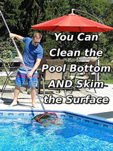 Load image into Gallery viewer, Pool Net Skimmer Fine Mesh - ProTuff Unlimited Free Replacements - 3X Faster Pro Grade Pool Nets for Cleaning Heavy Duty Leaf, Small &amp; Large Debris Messes
