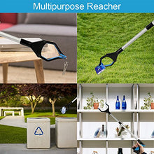 Load image into Gallery viewer, Reacher Grabber Tool, 32" Foldable Grabbers for Elderly, Lightweight Extra Long Handy Trash Claw Grabber, Reaching Assist Tool for Trash Pick Up, Nabber, Litter Picker, Arm Extension (Orange) (Blue1)
