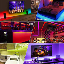 Load image into Gallery viewer, Led Strip Lights 32.8ft, GOADROM IP65 Waterproof Flexible Led Lights Color Changing 5050 RGB 300 LEDs Light Strips Kit with 44 Keys IR Remote Controller and 12V Power Supply for Home, Bedroom, Kitchen
