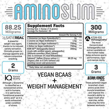 Load image into Gallery viewer, AMINO SLIM - Slimming BCAA Weight Loss Drink For Women, Vegan Amino Acids &amp; L-Glutamine Powder for Post Workout Recovery &amp; Thyroid Support | Appetite Suppressant, Metabolism Booster &amp; Stress Relief
