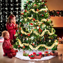 Load image into Gallery viewer, Christmas Tree Skirt, 50 Inch Thicker &amp; Ultra Soft White Christmas Plush Tree Skirt, Machine Washable &amp; Dryable Snowy White Fur Tree Skirt for Christmas Decorations and Ornaments

