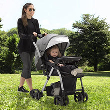 Load image into Gallery viewer, Jeep Unlimited Reversible Handle Stroller, Grey Tweed
