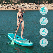 Load image into Gallery viewer, FEATH-R-LITE Inflatable Stand Up Paddle Board 10'5''x33''x6'' Ultra-Light (18.9lbs) ISUP with Paddleboard Accessories,Fins,Adjustable Paddle, Pump,Backpack, Leash, Waterproof Phone Bag

