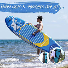 Load image into Gallery viewer, Kingdely Inflatable Stand Up Paddle Board, Comes with Durable SUP Accessories &amp; Portable Carry Bag, Non-Slip Deck, Leash, Paddle and Pump, Standing Boat for Youth &amp; Adult

