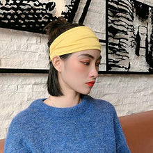 Load image into Gallery viewer, Headbands For Women, 6 PCS Cotton Headbands Yoga Sports Headbands Elastic Non Slip Sweat Bands Workout Headband
