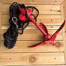 Load image into Gallery viewer, Airhead Complete Grapnel Anchor System , Black , 3.5 LBS, 25' ROPE, A-2
