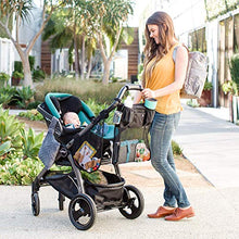 Load image into Gallery viewer, J.L. Childress Cups 'N Cargo, Universal Fit Stroller Organizer with Extra Large Storage, Expandable Deep Cup Holders, Multiple Zippered Pockets, Unique Large Mesh Bag for Larger Items, Black
