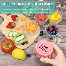 Load image into Gallery viewer, Glass Baby Food Storage Containers Set of 12, Leakproof 4 oz Glass Baby Food Jars with Lids &amp; Marker, Reusable Small Glass Baby Food Containers for Infant &amp; Baby, Freezer, Microwave &amp; Dishwasher Safe
