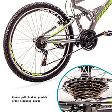 Load image into Gallery viewer, Merax FT323 Mountain Bike 21 Speed Full Suspension Aluminum Frame MTB Bicycle - 26 inch (Gray&amp;Green)
