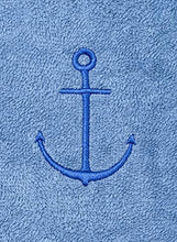 Load image into Gallery viewer, TowelSelections Big Girls’ Beach Cover-up, Kids Hooded Cotton Terry Pool Cover-up Size 12 Blue
