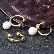 Load image into Gallery viewer, BESTEEL Adjustable Ear Cuff Earrings for Women Chunky Ear Cuff Non-Piercing Pearl Ear Cuff Clip On Cartilage Helix Wrap Ear Jewelry Set
