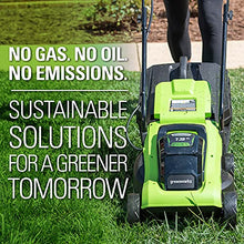 Load image into Gallery viewer, Greenworks 24V 13-Inch Cordless (2-In-1) Push Lawn Mower, 4.0Ah USB Battery (USB Hub) and Charger Included MO24B410
