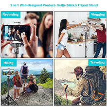 Load image into Gallery viewer, UBeesize 67'' Phone Tripod Stand &amp; Selfie Stick Tripod, All in One Professional Cell Phone Tripod, Cellphone Tripod with Wireless Remote and Phone Holder, Compatible with All Phones/Cameras
