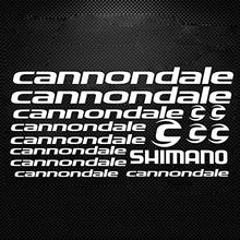 Load image into Gallery viewer, Cannondale Bicycle Frame Sticker Shimano Fox MTB DH Cycling Road Ride Decals Racing Bike Frame Cut Sticker Vinyl DIY Made in USA
