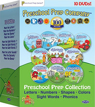 Load image into Gallery viewer, Preschool Prep Series Collection - 10 DVD Boxed Set (Meet the Letters, Meet the Numbers, Meet the Shapes, Meet the Colors, Meet the Sight Words 1, 2 &amp; 3, Meet the Phonics - Letter Sounds, Digraphs &amp; Blends
