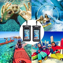Load image into Gallery viewer, Universal Waterproof Case,Waterproof Phone Pouch Compatible for iPhone 13 12 11 Pro Max XS Max XR X 8 7 Samsung Galaxy s10/s9 Google Pixel 2 HTC Up to 7.0", IPX8 Cellphone Dry Bag -2 Pack

