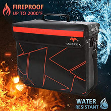 Load image into Gallery viewer, FLAYPAL Fireproof and Waterproof Document Bag with Lock and Interior Zipper Pouch. U.S Patented Design &amp; 4 Layers Material. Fire Safe Storage for Important Documents, Files &amp; Valuables, 16"x12.6"x6.5"
