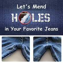 Load image into Gallery viewer, Iron on Patches for Clothing Repair 20PCS, Denim Patches for Jeans Kit 3" by 4-1/4", 4 Shades of Blue Iron On Jean Patches for Inside Jeans &amp; Clothing Repair

